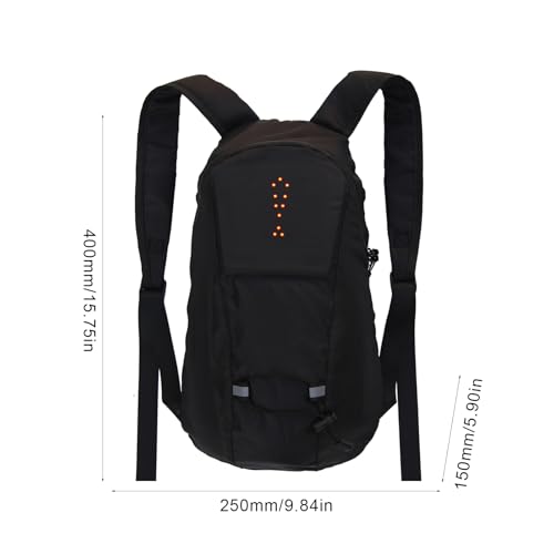 Reflective Safety Backpack with Remote Control | USB Rechargeable Bike Pack Night Running Accessories