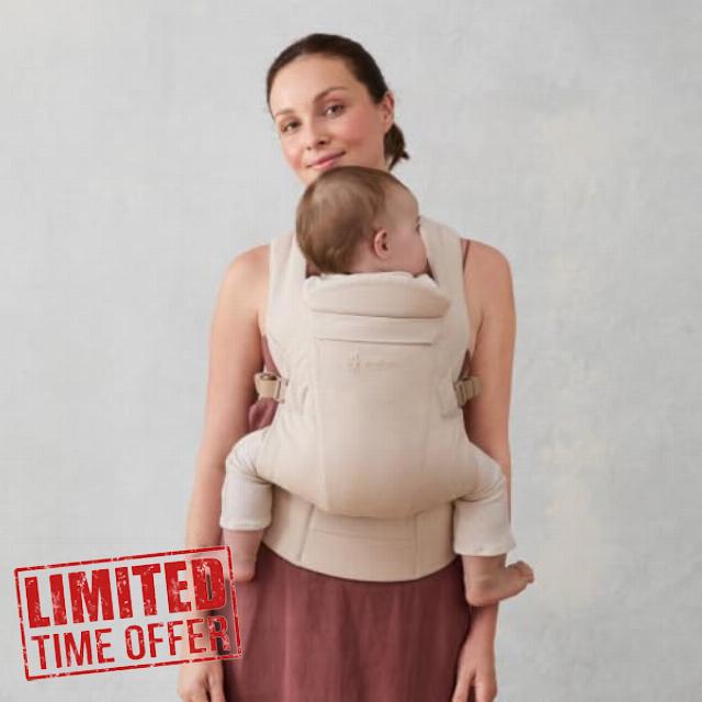 Ergobaby Omni Lite Baby Carrier for Newborns & Toddlers 0-24 Months                                                          Ergonomic mesh baby carrier with head and neck support