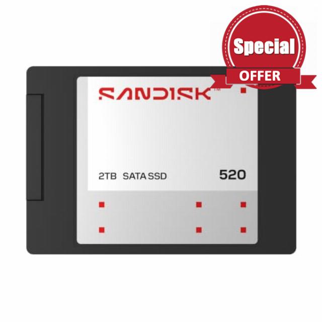 SanDisk 520 SATA SSD Internal Storage 500GB (2.5”/7mm
