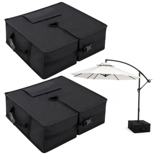 Square Umbrella Base Weight Sandbag Weatherproof Heavy Duty 600D Oxford Cloth