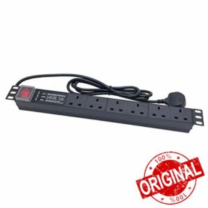 6 Way 19'' Rack Mount PDU 13A Switched Power distribution Unit