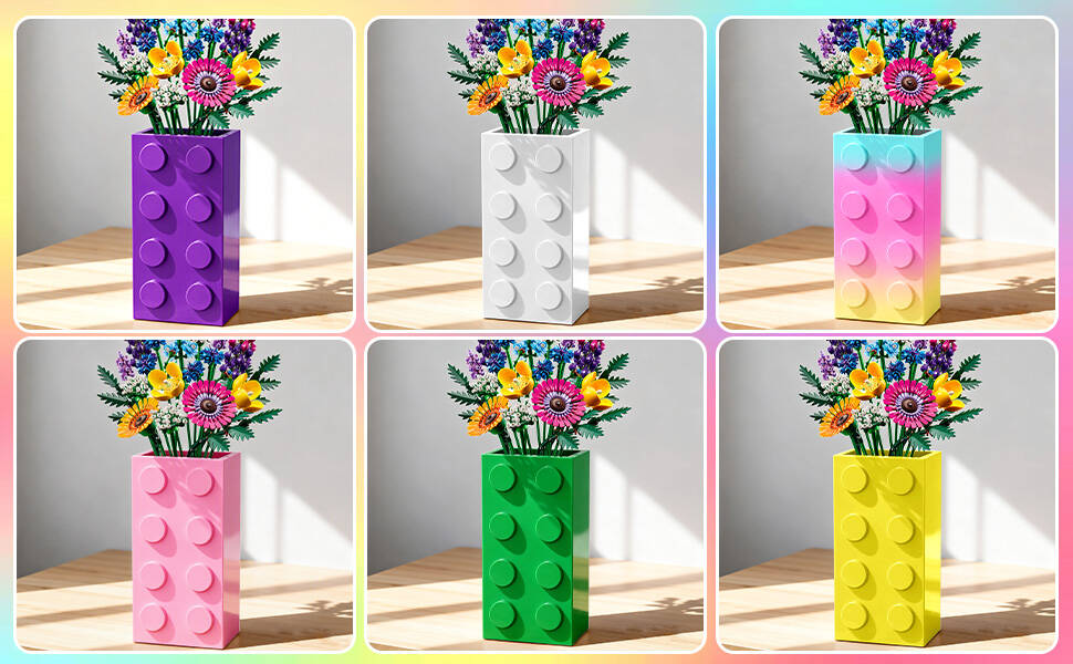 Vase for LEGO Flowers - Pink4