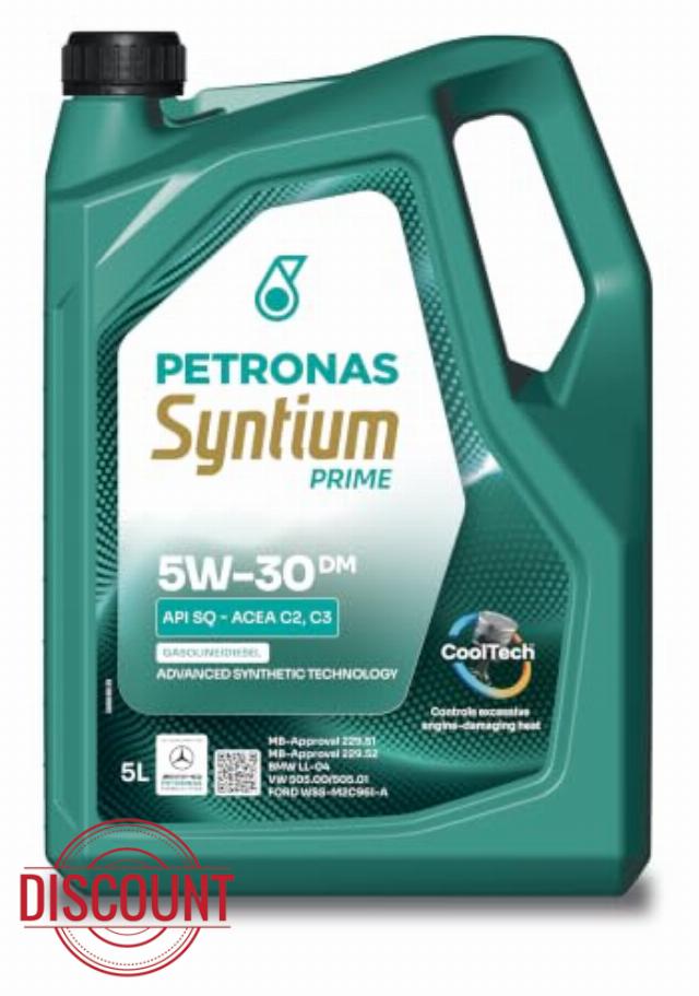 Petronas Syntium Prime DM 5W-30 Fully Synthetic Engine Oil 5L                                                          Fully Synthetic