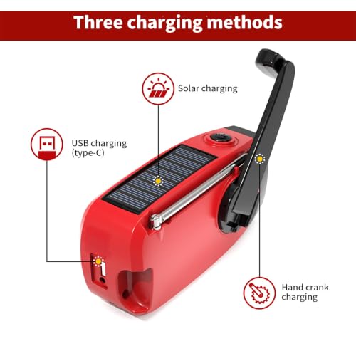 Portable Hand Crank Radio Torch AM/FM Radio with LED Torch