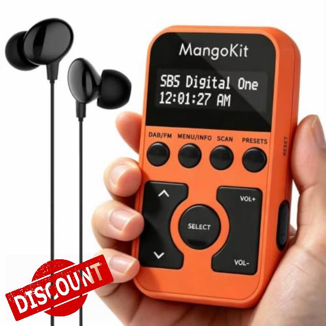 MP1 Rechargeable Pocket DAB/FM Radio