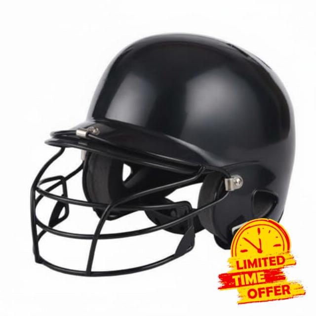 Children Baseball Guard Helmet Batting Helmet Face Protector Sponge Padding Heavy Duty Double Shock Absorption Suitable for Training Competition Practice