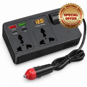 200W Car Power Inverter 12V/24V to 220V
