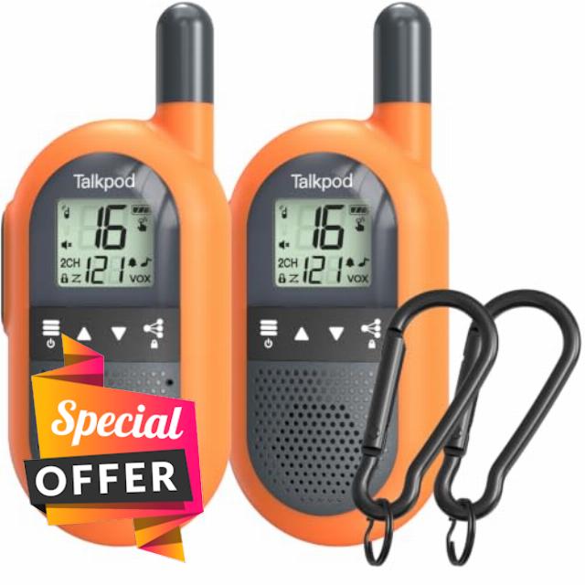 Talkpod Outdoor Walkie Talkies Rechargeable for Adults Kids