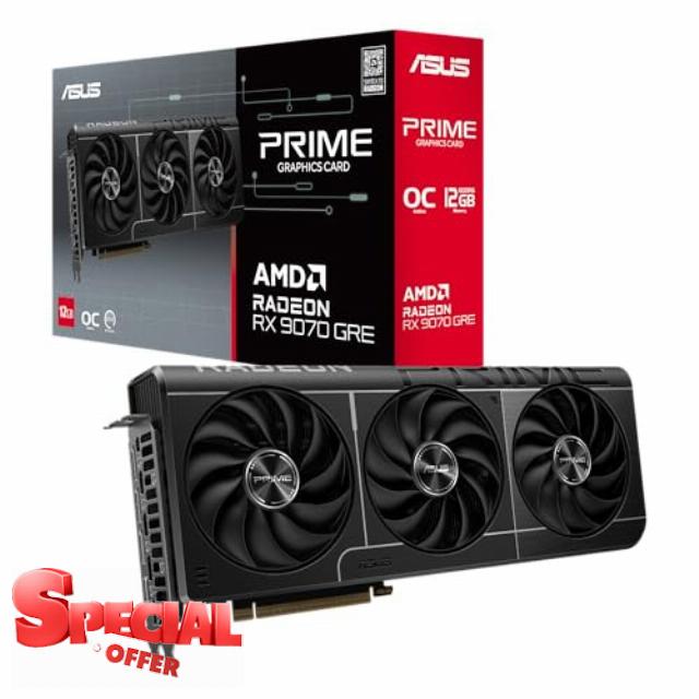 ASUS Prime AMD RX9070GRE O12G GDDR6 OC Edition                                                          128 Bit