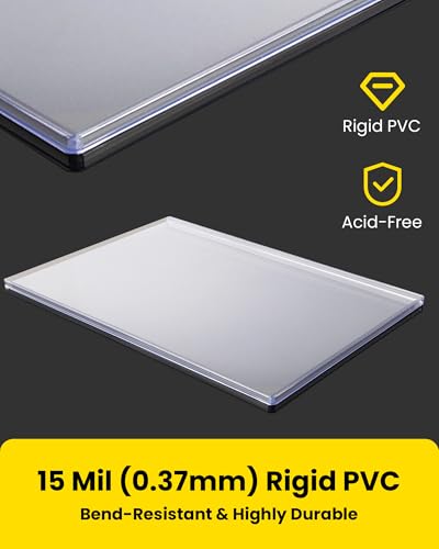 15 Mil Archival Safe Hard Plastic Magazine Protectors for Vintage Periodicals