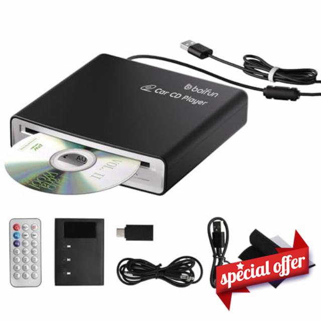 Boifun Portable CD Player for Car