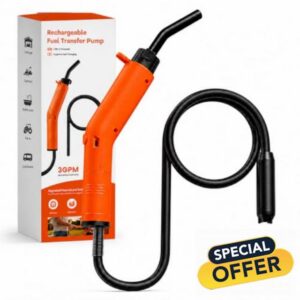 USB-C Rechargeable Fuel Transfer Pump 3GPM (12L/min) Electric Siphon Pump for Petrol Diesel Water