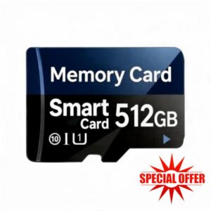 512GB Micro SD Card Class 10 Memory Card with TF Adapter Speed Memory Card for Tablet/Camera/Drone/PC/TV