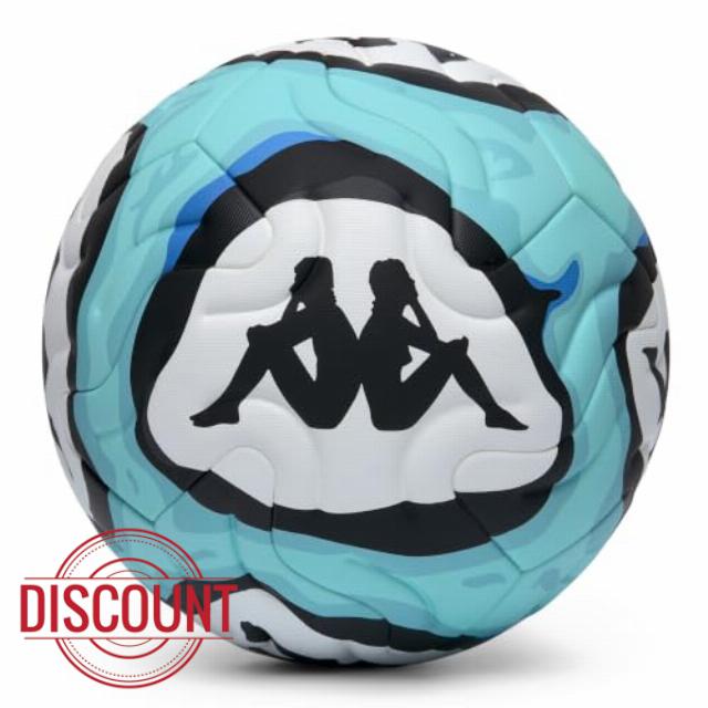 Kappa Helium 20.1F Football Thermobonded - White/Black - Size 5                                                          Thermobonded 6-panel football with micro-textured casing and aerodynamic relief for professional use.