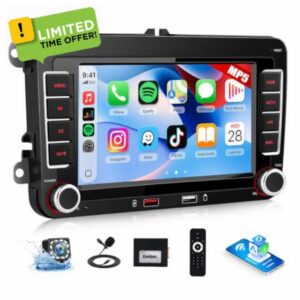 Car Stereo for Volkswagen VW Golf MK5 MK6 2004-2013 with Wireless CarPlay Android Auto