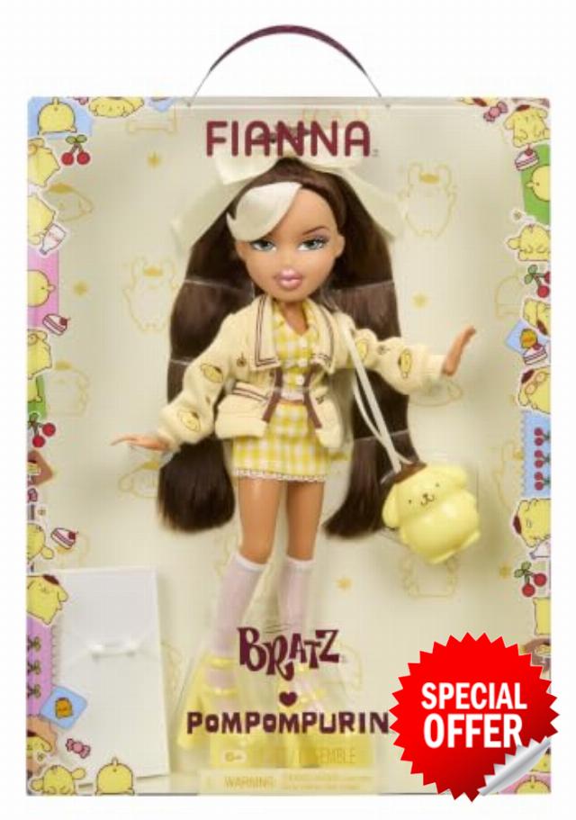 Bratz x Hello Kitty and Friends Fianna Fashion Doll with Accessories                                                          Gingham Outfit