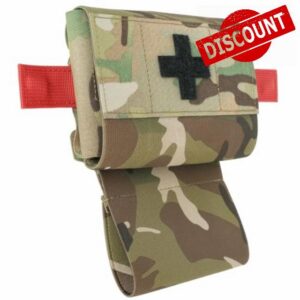 KRYDEX GEAR Tactical Mini Trauma Pouch with Detachable MED IFAK Kit Carrier First Aid Insert Medical Pouch MOLLE & Belt Compatible(Bag Only)