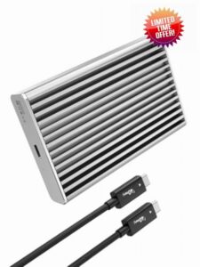ANYOYO 40Gbps M.2 NVMe SSD Enclosure for Thunderbolt 4/USB4