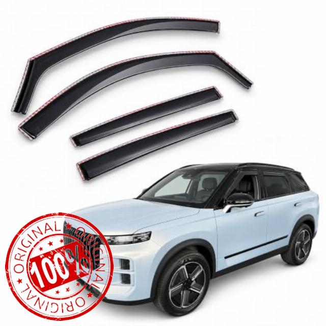 J&J AUTOMOTIVE Wind Deflectors for Jaecoo 7 LSE 2023-up Set of 4pcs Black Tint