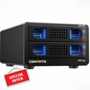 CENMATE 2 Bay Hard Drive Enclosure