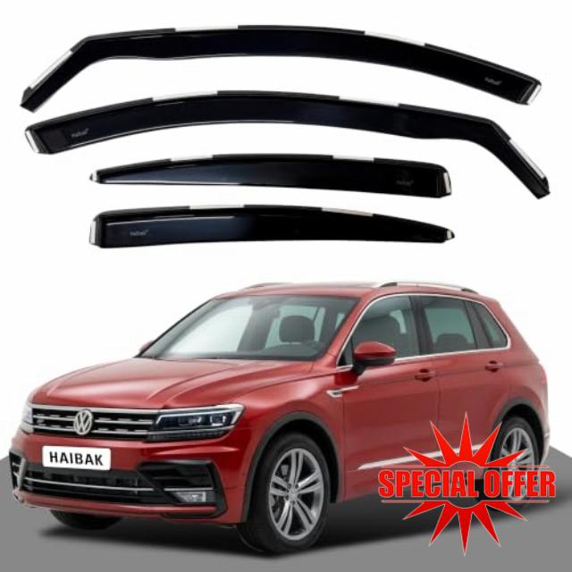 Haibak Wind Deflectors for VW Tiguan SWB 2017-2022 4pc Window Visors                                                          Wind Deflectors for VW Tiguan SWB 2017-2022