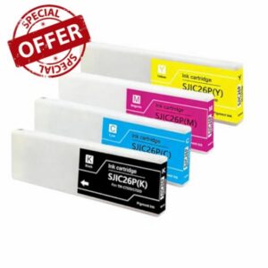Ink Cartridge 300ML Per Piece SJIC26P Compatible With M C7500 Colorworks C7500 Label Printer 4 Color BK C M Y(SJIC26P-Yellow)
