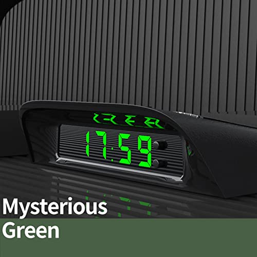 Car Clock and Thermometer Free of Wiring to Start with The Ca