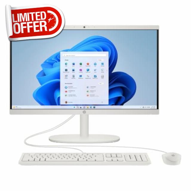 HP All-in-One PC | 21.45" | Intel N100 | 8GB | 128GB | Int. GPU                                                          21.45" FHD | Intel N100 | Integrated Graphics | Wi-Fi 6 & BT 5.3 | 720p HD Cam | Win 11