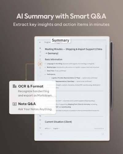 AI Note Taking Tablet for Meeting