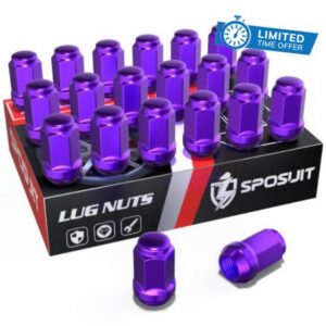 20 Pcs M12x1.5 Purple Lug Nuts