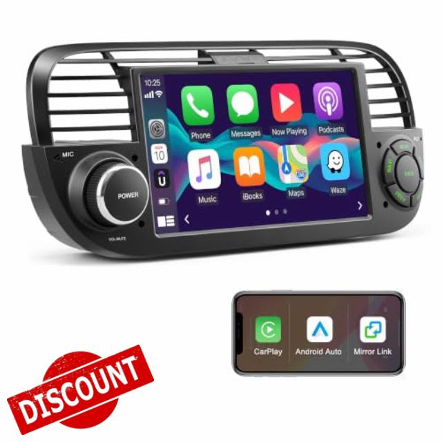 Car Stereo for Fiat 500 2007-2015 Wireless CarPlay & Android Auto