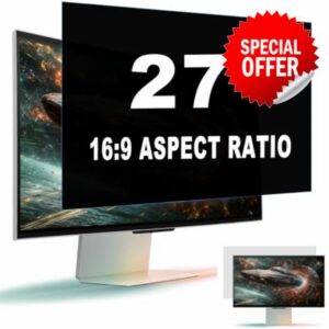 27 Inch Monitor Privacy Screen for 16:9 Aspect Ratio Widescreen Display                                                          Anti‑Spy Security Filter