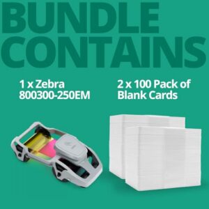 200 Prints                                                          for Zebra ZC100 and ZC300 Plastic Card Printers only