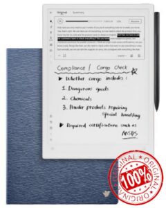iFLYTEK AINOTE 2 Bundle with Blue Folio Case