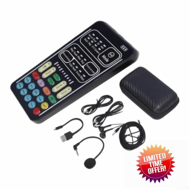 for Real Time Voice for changer for Gaming with 8 Sound Effects - Portable Voice Disguiser Modulator for Live Streaming for ps5 for xbox Switch - USB Audio Interface Black(i9 package)