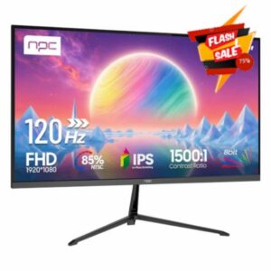 pc Office Monitor 27 inch FHD 1920 x 1080 IPS 120Hz Smooth Motion Blue Light Filter Flicker Free 85% NTSC HDMI VGA VESA Mountable Desktop PC Screen All-Aluminum Base Ultra-Slim Minimalist Chassis