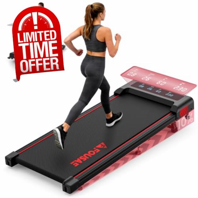 Walking Pad with 10% Incline for Home