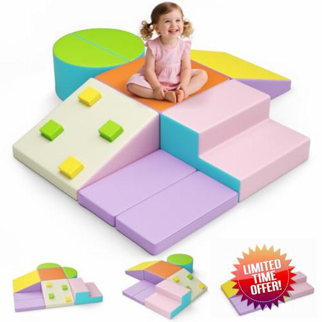 7-Piece Foam Climbing Blocks for Toddlers