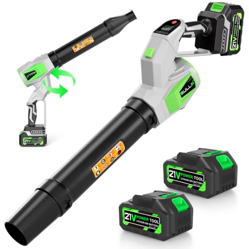 Brushless Motor with Digital Display and 2 Batteries                                                          3-Speed Control | 530 CFM Airflow | Battery Leaf Blower Cordless with Adjustable Power for Lawn