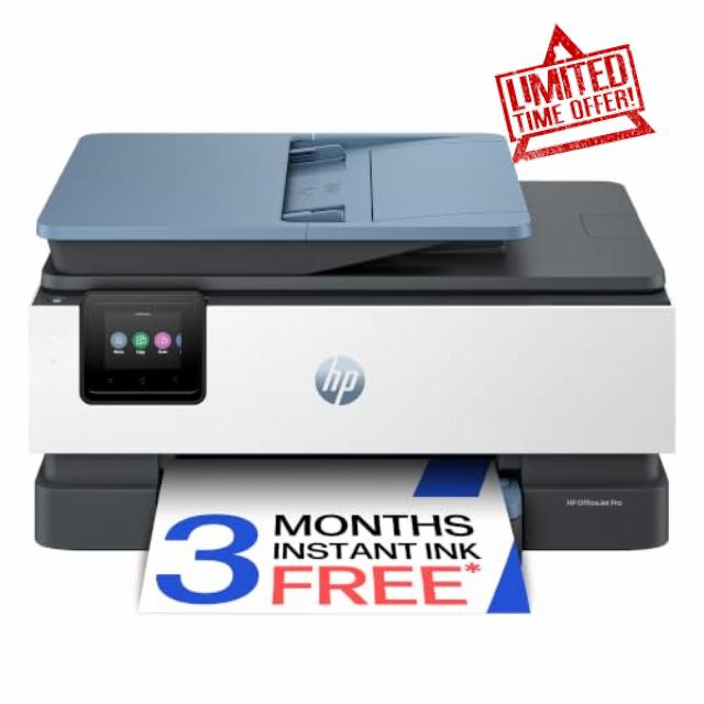HP OfficeJet Pro 8125 All-in-One Printer | Colour | Printer for Home | Print