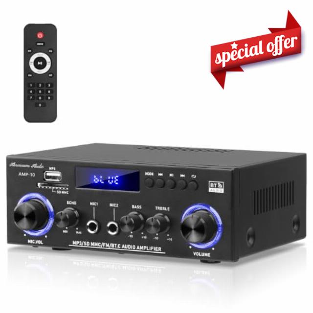 AMP‑10 Bluetooth 5.0 Stereo Amplifier