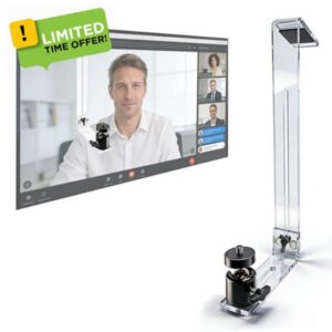 M1 Pro Webcam Mount for Monitor                                                          Transparent Acrylic