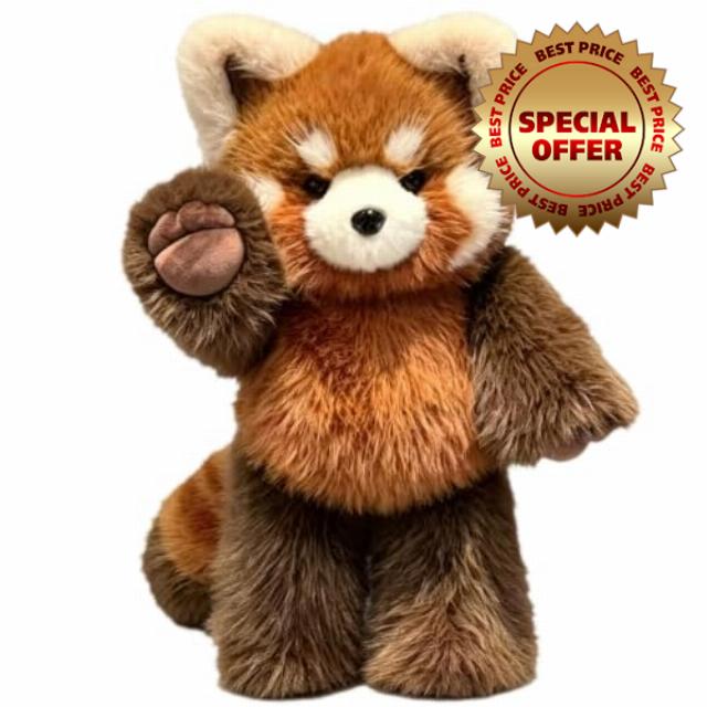 Running Red Panda Plush Toy