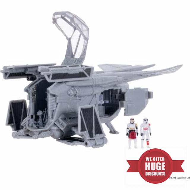 Star Wars™ Micro Galaxy Squadron Imperial Patrol Gunship - 8-inch Vehicle                                                          with Two 1-Inch Micro Figure Accessories