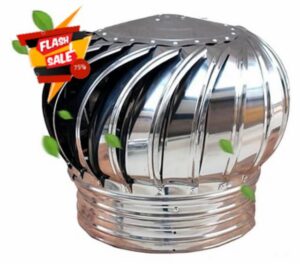 Rotating Chimney Cowl - 160mm Non-Powered Roof Ventilator