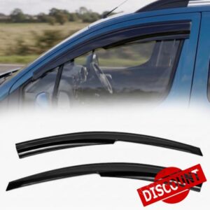 Wind Deflectors for Peugeot Partner Tepee 2008-2018 MPV - 2pc Set