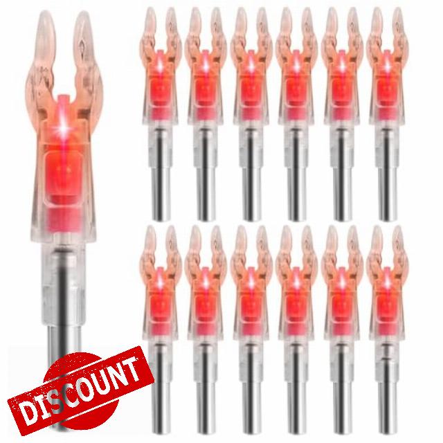 12PCS Lighted Nocks for Arrows with .204 Inside Diameter