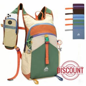 Small Hiking Backpack Travel Daypack 15L Colorful Lightweight Packable Foldable Casual Backpack for Women Me