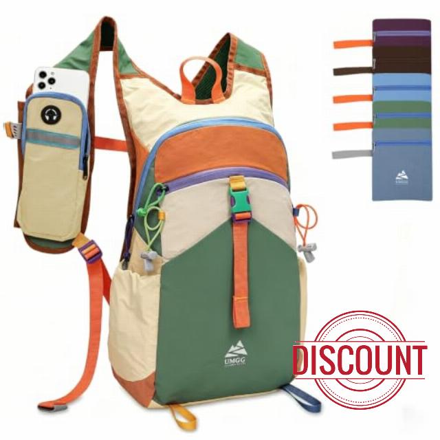 Small Hiking Backpack Travel Daypack 15L Colorful Lightweight Packable Foldable Casual Backpack for Women Me