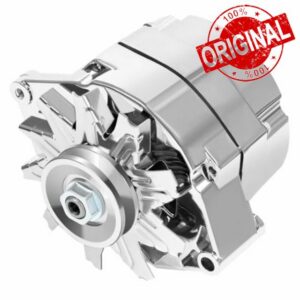 Automotive Alternator Chrome for 120Amp 1 Wire Self Exciting Street Rod GM 305 350 BBC SBC Replaces 240-203-3DC ADR0335-C